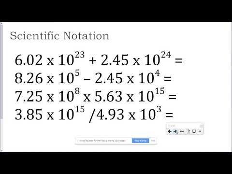 Scientific Notation and Percent Error