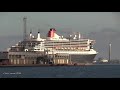 Four Cruise Ship Southampton departures Great Horn Battle between Britannia & Shieldhall 16/09/18