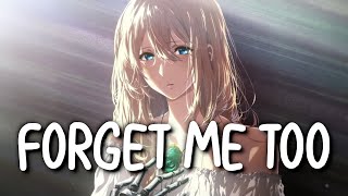 「Nightcore」 Forget Me Too - Machine Gun Kelly ft. Halsey ❤️ (Animated Lyrics)