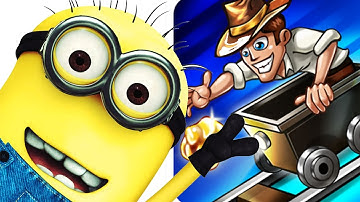 Rail Rush VS Despicable Me 2 Despicable Me Minion Rush ios/android gmeplay