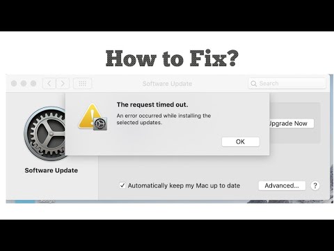 Request timed out during software update mac 10