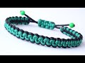 DIY Macrame Style Bracelet - 3 Strand Square Knot Cobra Knot Sliding System-CBYS Paracord Tutorial