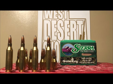 Reloading 243 Results! Sierra Gameking 100 Grain Hunting Bullet