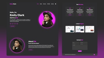 Responsive Personal Portfolio Website With Dark Light Mode | HTML SCSS/SASS & JavaScript