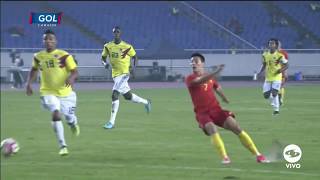 El blooper de José Cuadrado / Colombia Vs China 14/11/2017