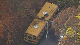 School Bus Hits Utility Pole In New Jersey