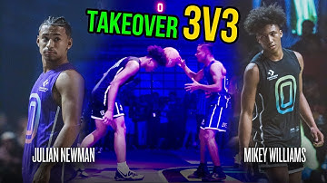 Julian Newman Throws Ball Off Mikey Williams