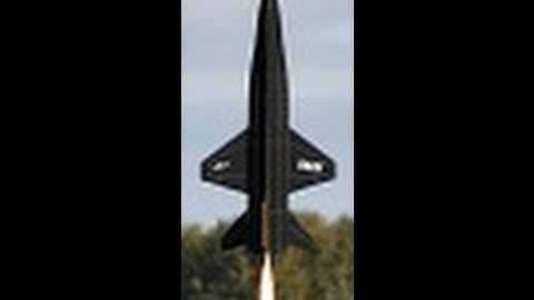 Scratch built Large X-15 rocket boosted RC glider