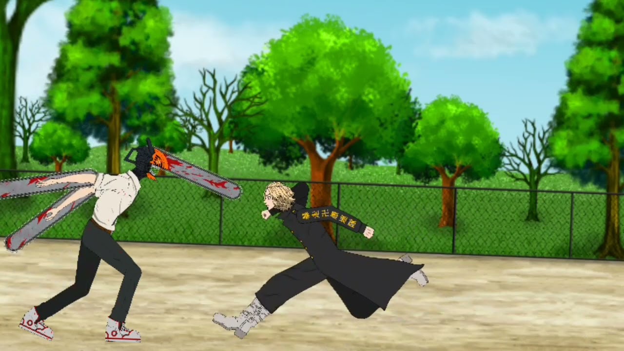 dc2 animation denji vs mikey pack by spicypain