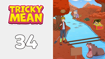 Tricky Mean: Brain Puzzle Level 34