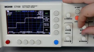 TDR Cable Tester - Saving and Loading TDR Traces (MOHR CT100 Ch. 6) Time Domain Reflectometer