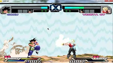 Dragonball Z [MUGEN] AF GOKU,Evil Goku vs Vegeta GT Ssj4 Vegeta