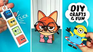 14 INCREDIBLE Paper Crafts With Sprunki Minions & Zootopia