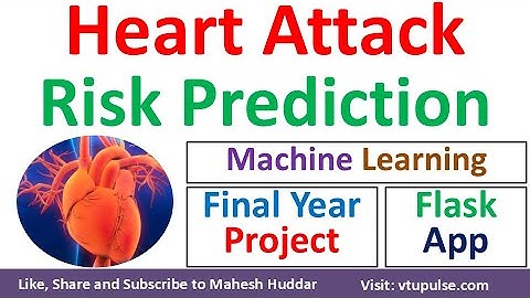 Heart Attack Risk Prediction Final Year Project with Flask App Machine Learning Vidya Mahesh Huddar