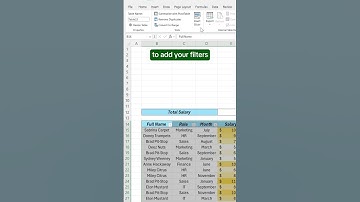 How to filter data in Excel using slicers! #excel #slicer #spreadsheet
