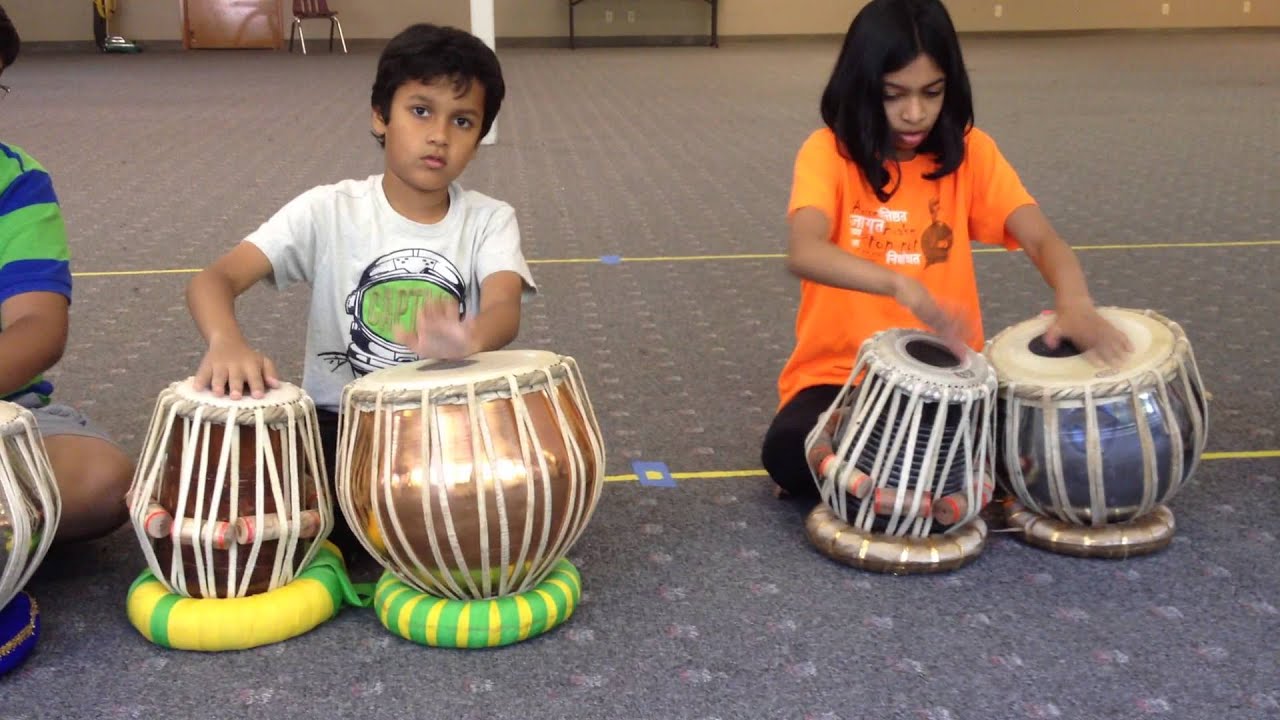 Poetry on Drums Tabla Summer Camp: DhiraDhira exercise