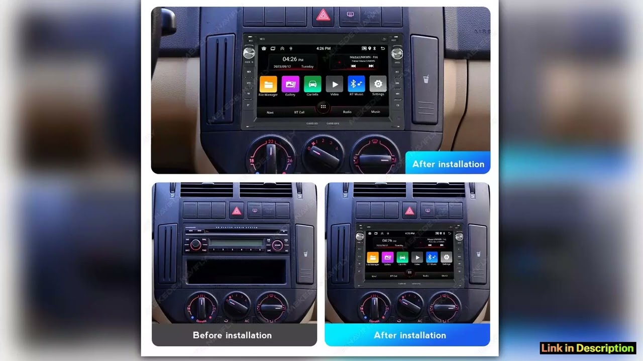 MEKEDE 7 2Din Wireless Carplay Car Radio Stereo For VW Passat B5 MK4 MK5 Golf 4 Polo Bora Jetta T5