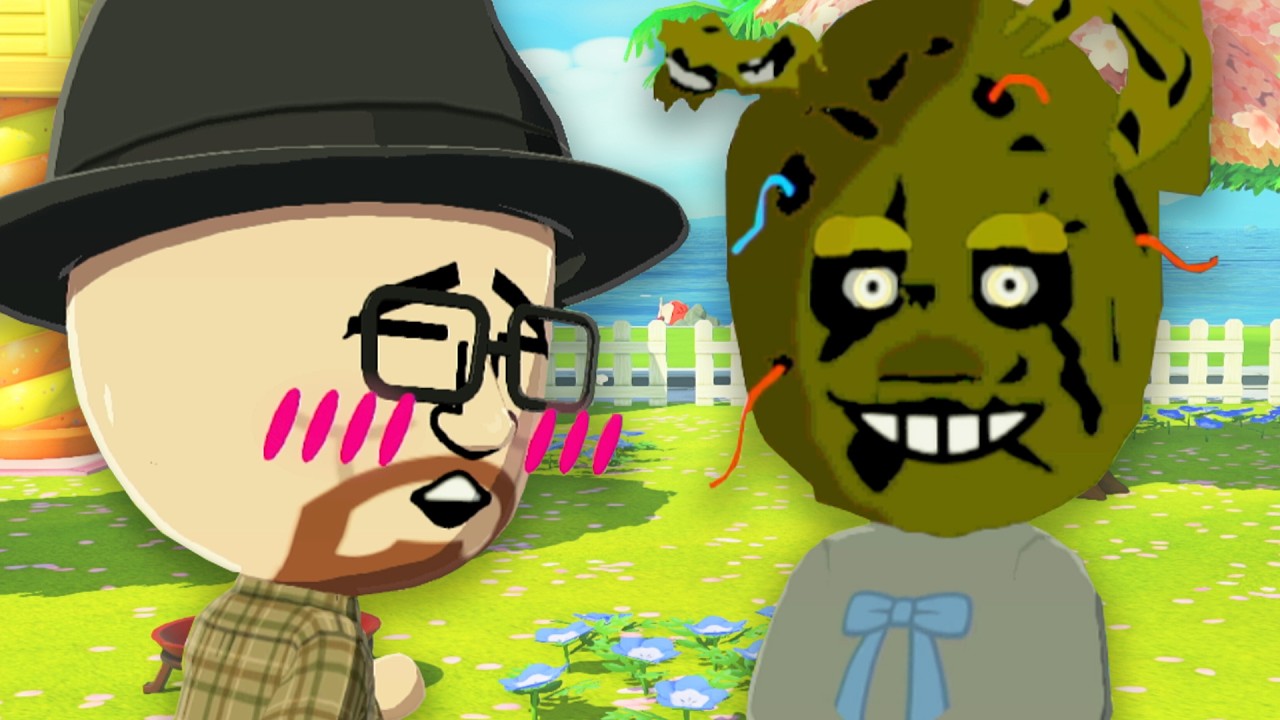 Walter White Fell In Love With Springtrap Tomodachi Life - YouTube