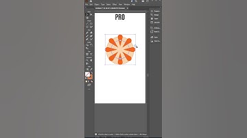 Adobe Illustrator 2025 - Tips for creating orange vectors using the Repeat tool #explore #trending