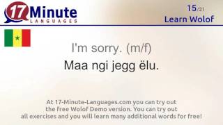 Learn Wolof (free language course video) screenshot 1