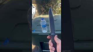 Moded  Mtech trailmaster clone cut test #knives #bowieknife