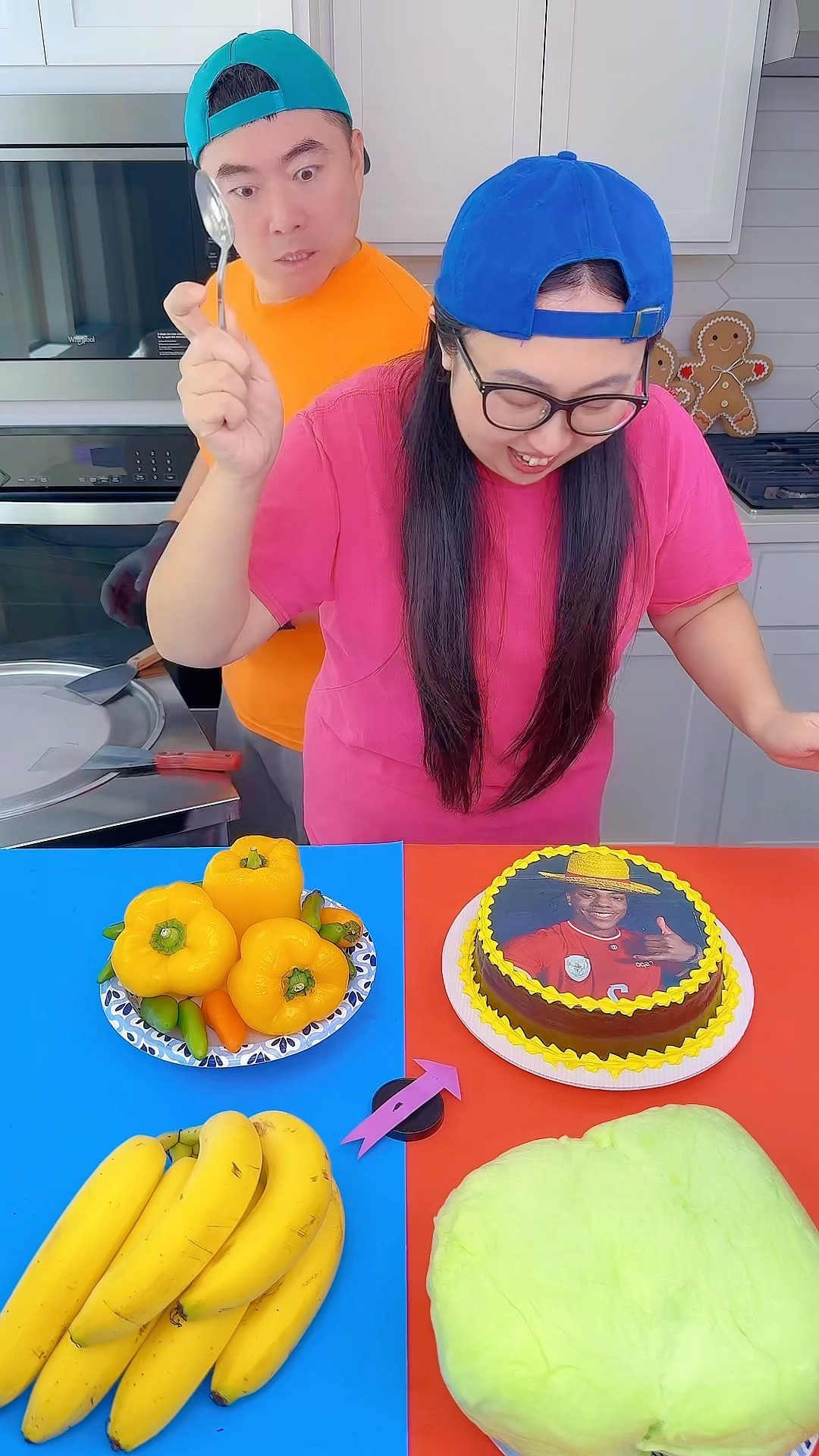 IShowSpeed cake vs One Piece ice cream challenge?#ishowspeed #onepiece #funny by Ethan Funny Family