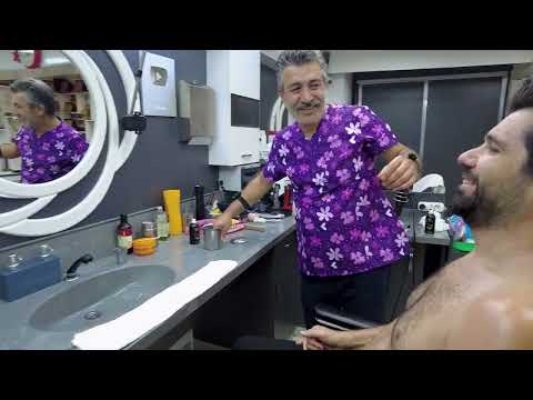 REAL BARBER SHOP EXPERIENCE! RELAXING TURKISH MASSAGE AND SKIN CARE