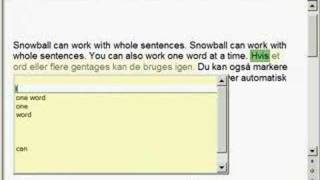Snowball manual translation memory
