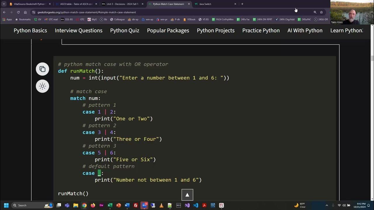Programming in Python - Intro to Match / Case Statements - Bonus ...
