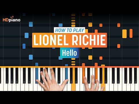 How To Play Hello By Lionel Richie | Hdpiano Piano Tutorial
