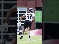 Xavier Watts looking smooth on a INT drill in camp #nfl #falcons #notredame #football