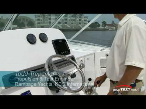 ⁣Rampage 34 Express with Sport Fish Mode 2008 (HQ)- By BoatTEST.com