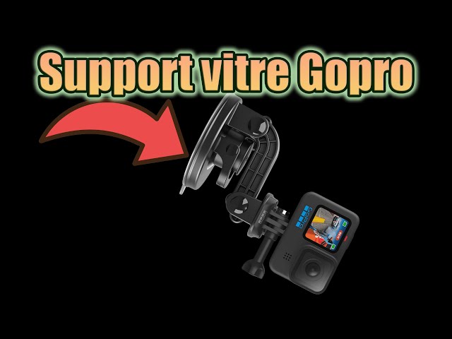 Support GOPRO pour pare brise / vitre résistant à ventouse qui ne tombe  pas. Voiture ou moto 