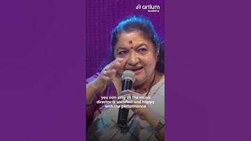Masterclass with KS Chithra | Difference between Stage performance and Recording