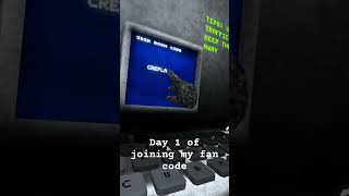 Day 1 of joining my fan code (Sorry for the long typo wait) #goviral #vr #roadto100subs