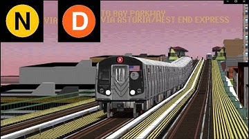 OpenBVE Special: N Train To Bay Parkway Via Astoria/West End Express