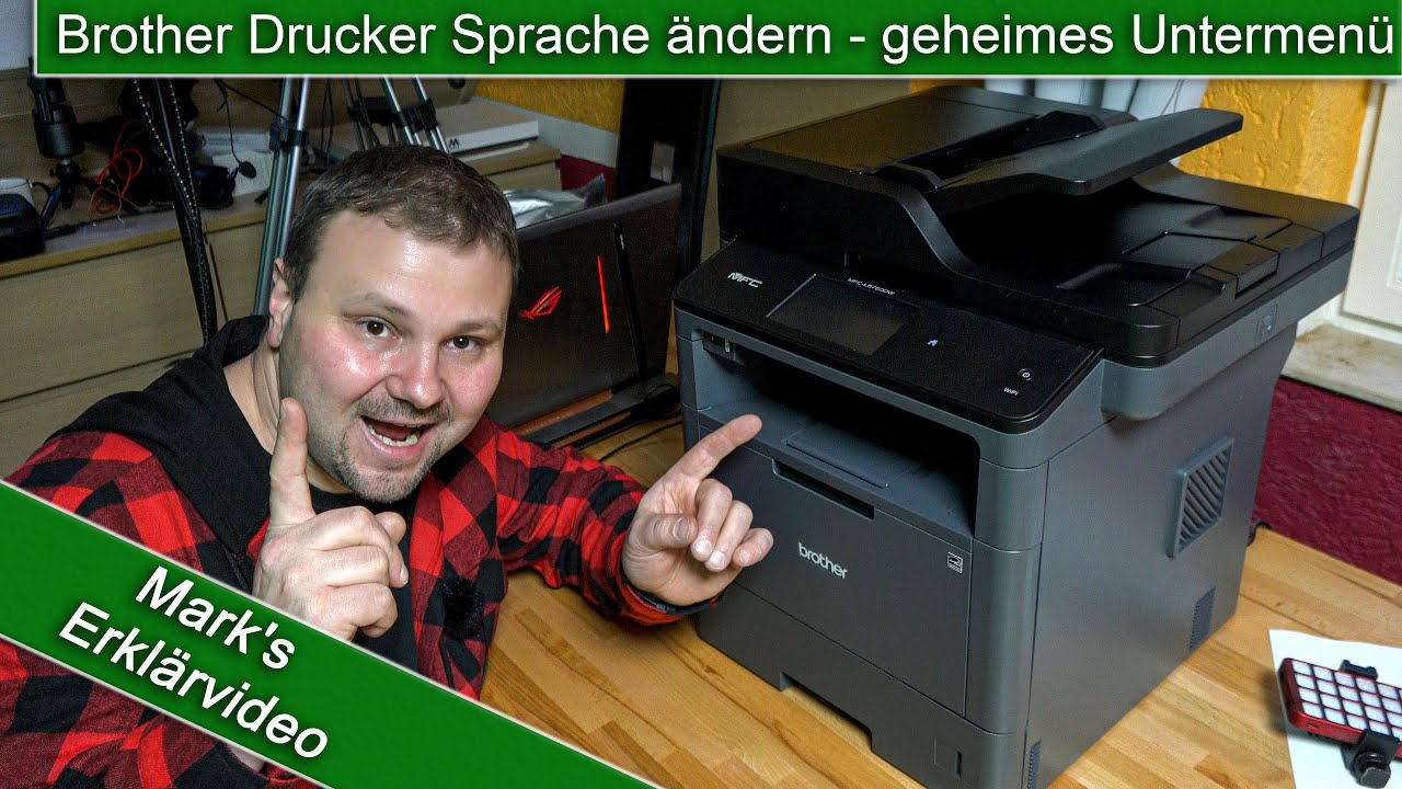 Drucker Sprache ändern - geheimes Untermenü - Brother Drucker
