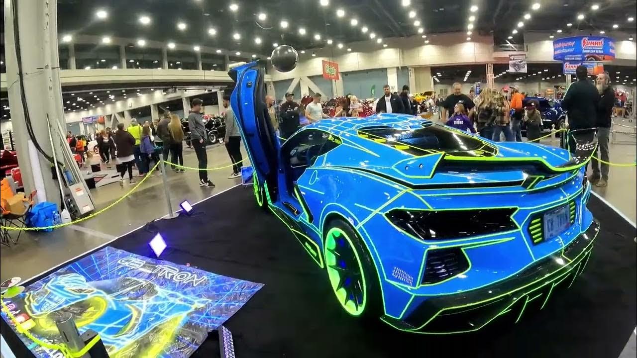HUGE Cincinnati CAR SHOW cavalcade 2k23 taking the civic downtown
