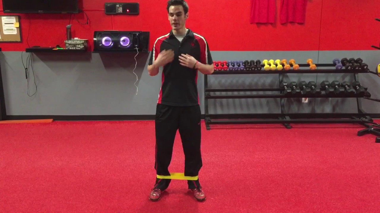 Mini Band: Squat with Hip Abduction - YouTube