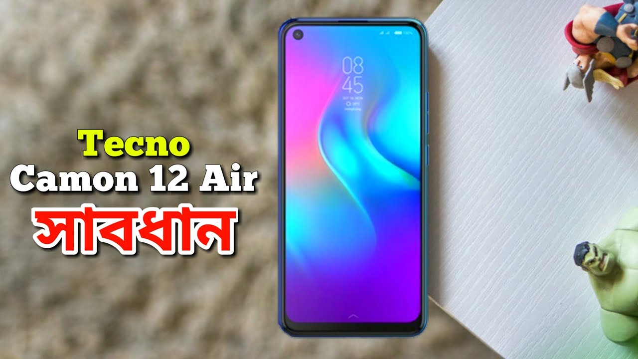 Tecno Camon 12 Air Punch hole, 4/64gb, Triple camera under 15k worth