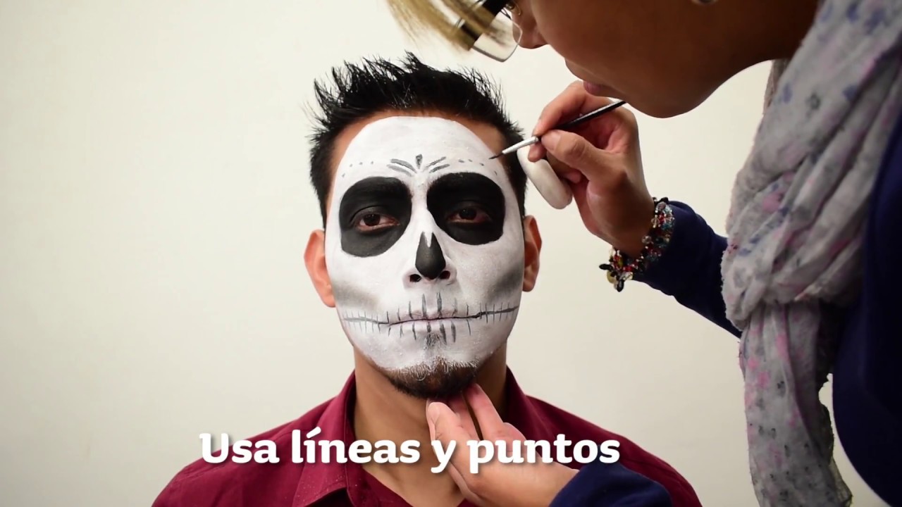 Maquillaje de Catrín para Día Muertos - YouTube