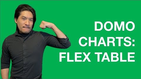How to Use Domo Charts: Flex Table