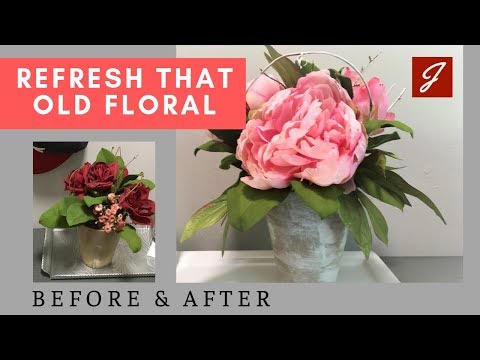 Refresh an Old Floral Arrangement in 5 Mins!