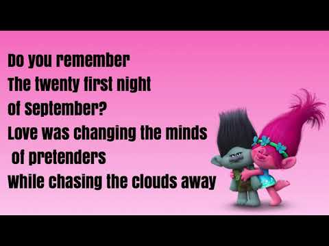 Trolls-September lyrics