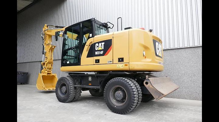 Demonstration video Caterpillar M314F wheeled excavator