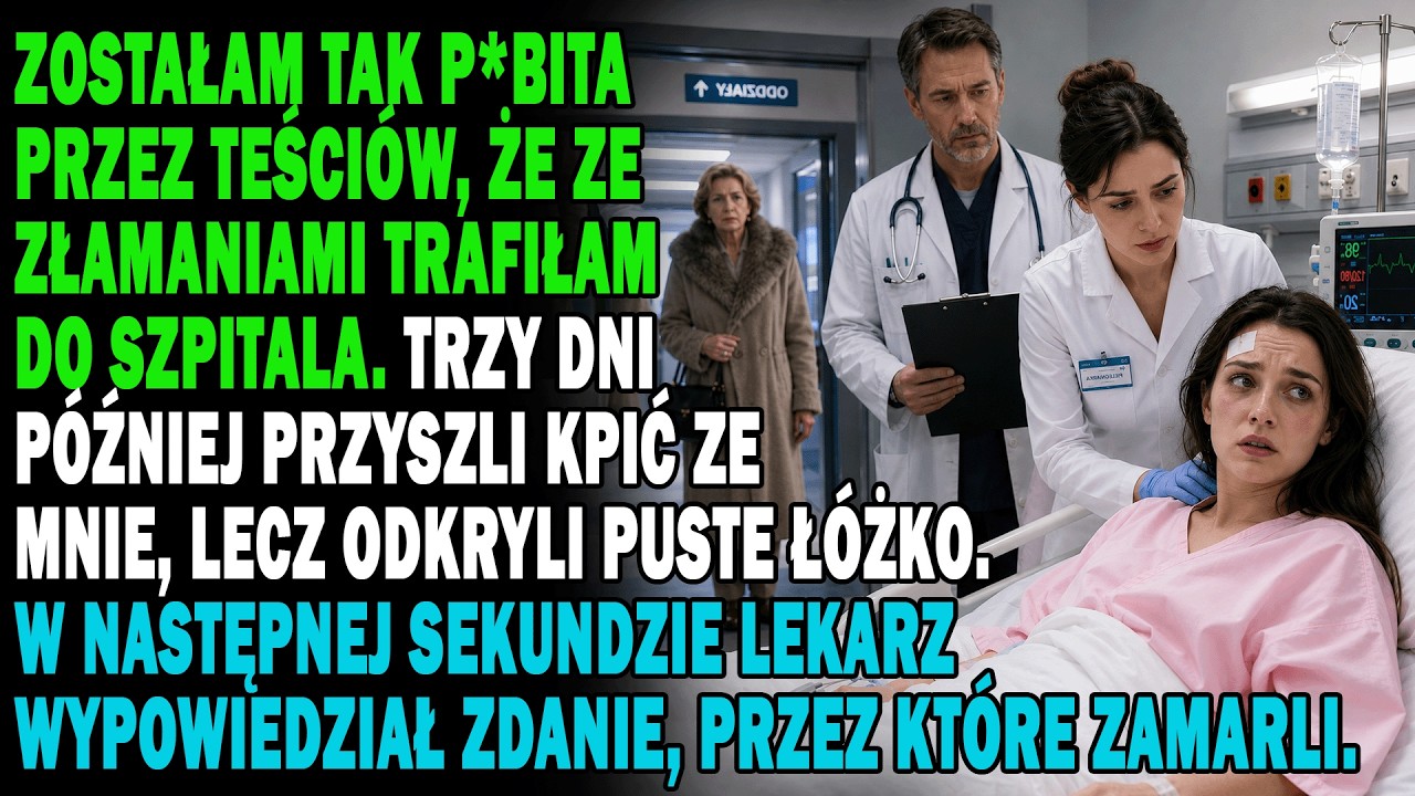 Tamtej nocy podałam teściowej mniej solony rosół, bo lekarz zabronił jej soli przez nadciśnienie. Ona wrzasnęła, że ją przeklinam, po czym wybiegła z kuchni z dębowym wałkiem do ciasta i zaczęła...