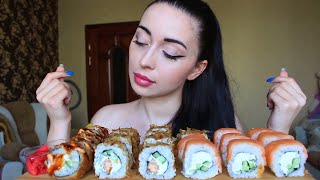 ПОДРУГА КИНУЛА НА ДЕНЬГИ 💰/ Суши 🍣 роллы / Mukbang asmr / Ayka Emilly