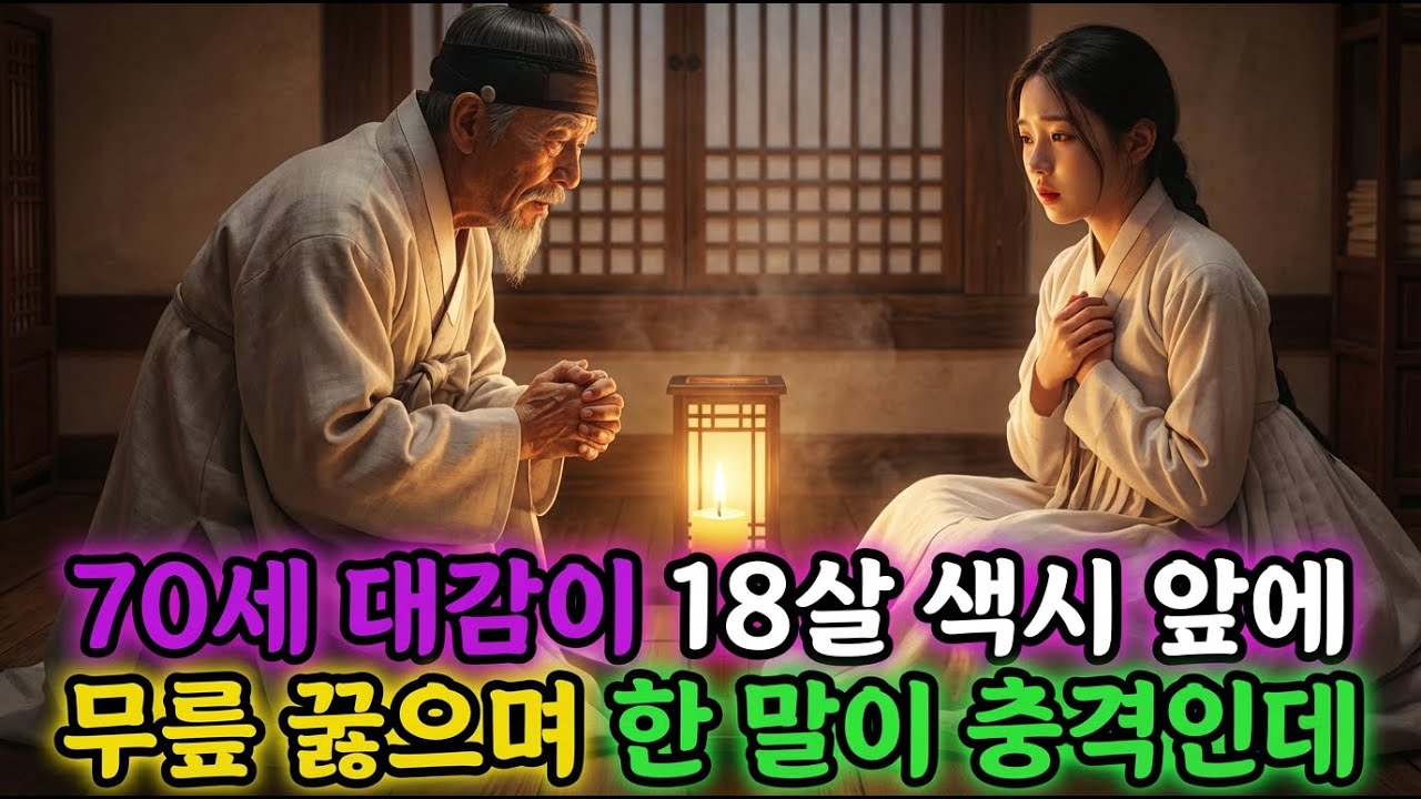 70세 대감에게 팔려간 18살 처녀, 첫날밤 대감이 무릎 꿇으며 한 말  | 야담·민담·설화·전설·옛날이야기·전래동화