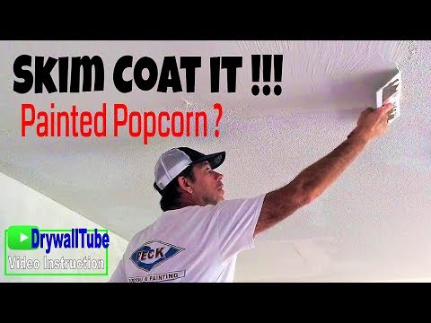 Don T Scrape Your Painted Popcorn Ceiling Skim Coat It