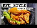 Burger zingerburger kfc zinger burger recipe  commercial zinger burger  chef faisal hussain